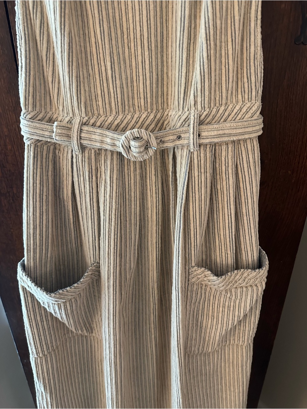 NWT Free People The Other Side Corduroy Midi Dress with Button-Back Size 4 - Picture 4 of 13